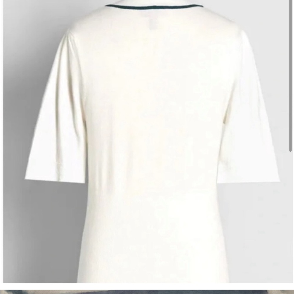 New ModCloth Ivory Bow Sweater - Picture 2 of 5